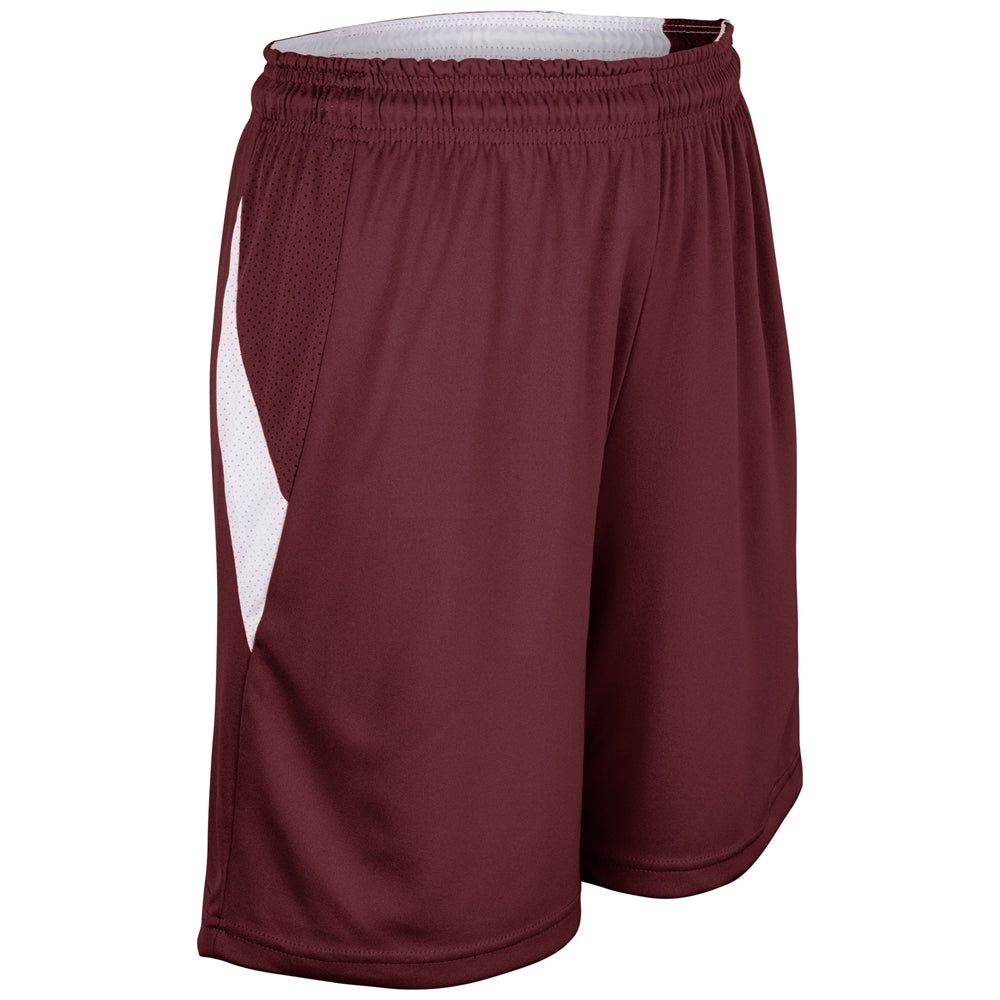 Post Up Short - Maroon White - Girls - Large