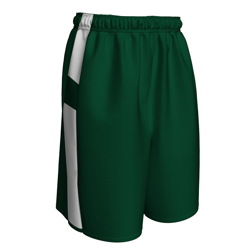 CROSSOVER Reversible Basketball Short - Forest Green White - Womens - XXLarge