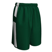 CROSSOVER Reversible Basketball Short - Forest Green White - Youth - Medium