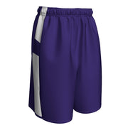 CROSSOVER Reversible Basketball Short - Purple White - Womens - Medium