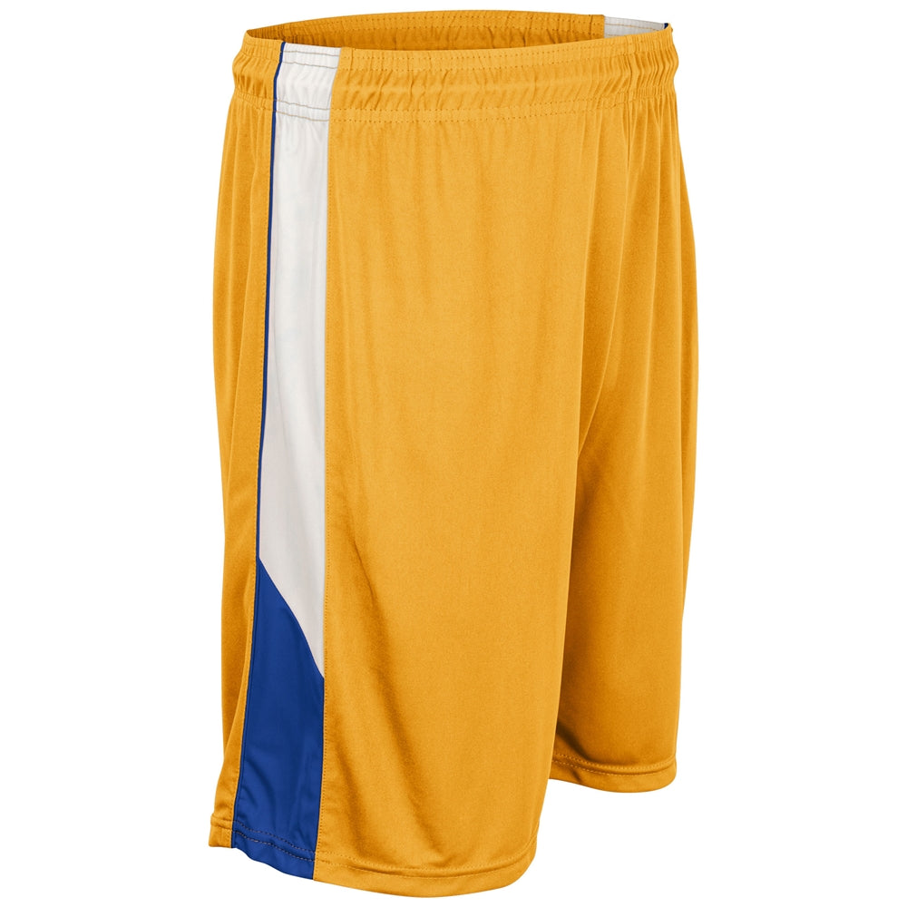 Rebel Basketball Short - Gold Royal White - Youth - Extra-Small