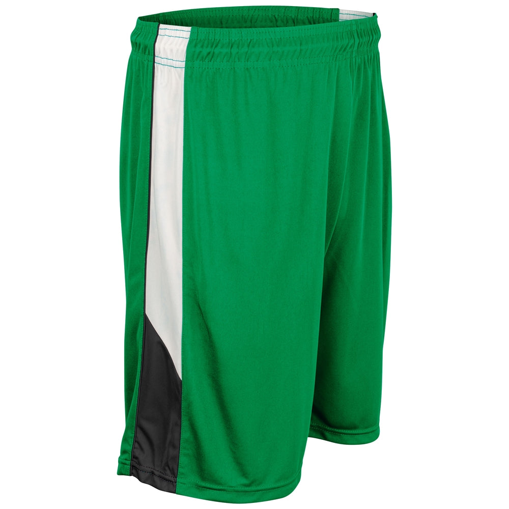 Rebel Basketball Short - Kelly Green Black White - Adult - Extra-Large