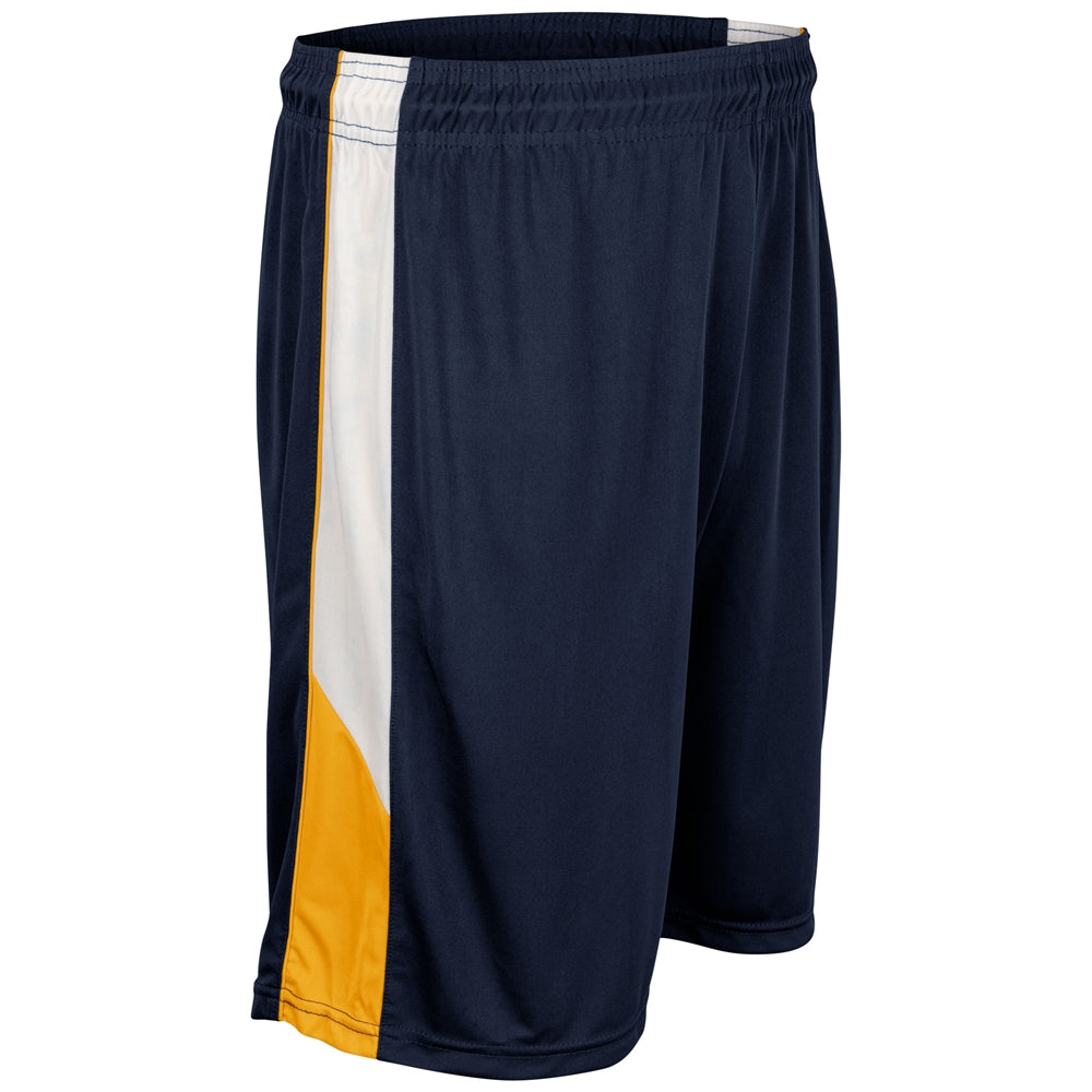 Rebel Basketball Short - Navy Gold White - Youth - Extra-Small