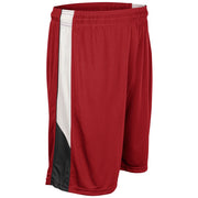 Rebel Basketball Short - Scarlet Black White - Youth - Small