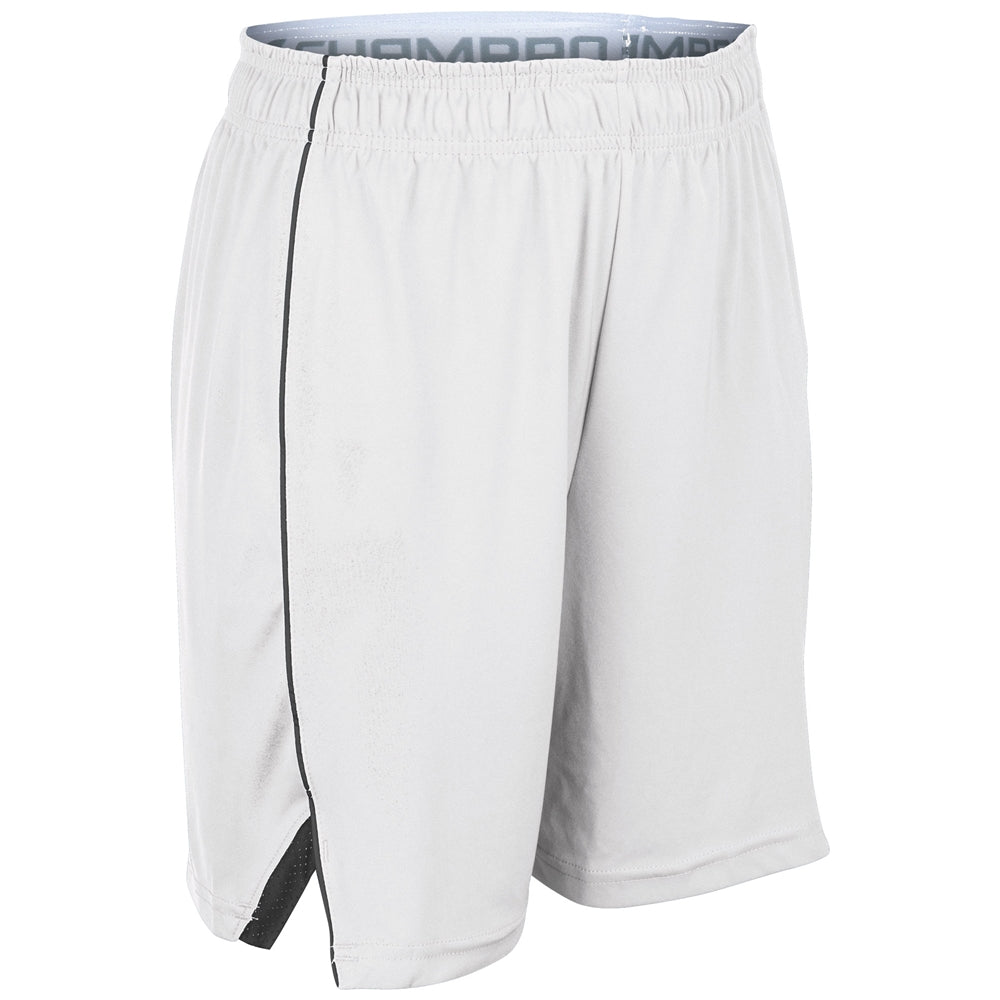 Prime Basketball Short - White Black - Girls - Large