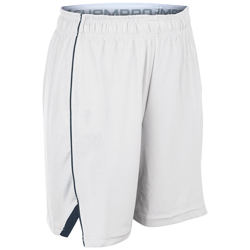 Prime Basketball Short - White Navy - Girls - Small