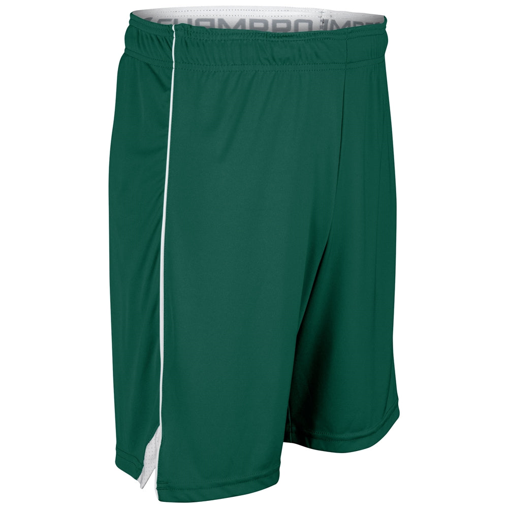 Prime Basketball Short - Forest Green White - Youth - Medium