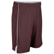 Prime Basketball Short - Maroon White - Youth - Large