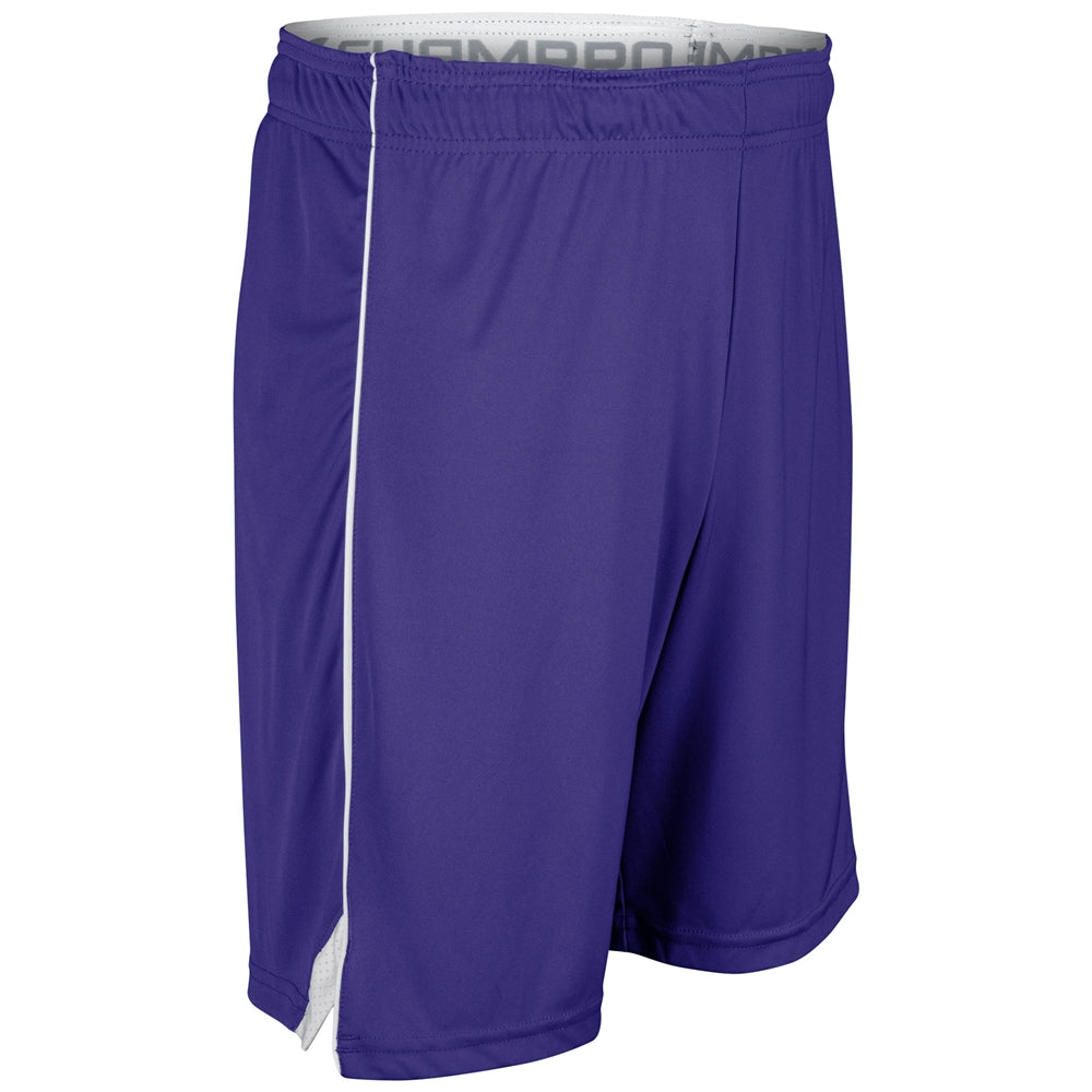 Prime Basketball Short - Purple White - Adult - Small