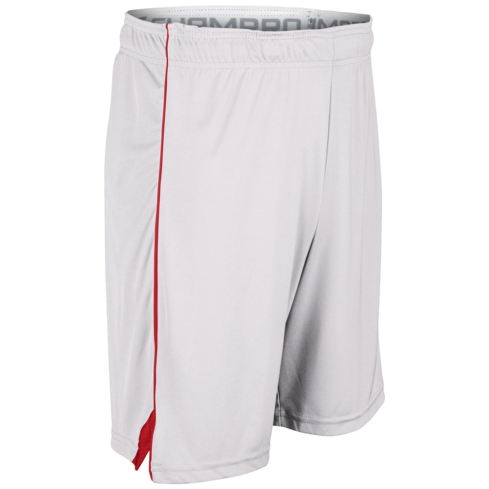 Prime Basketball Short - White Scarlet - Youth - Medium