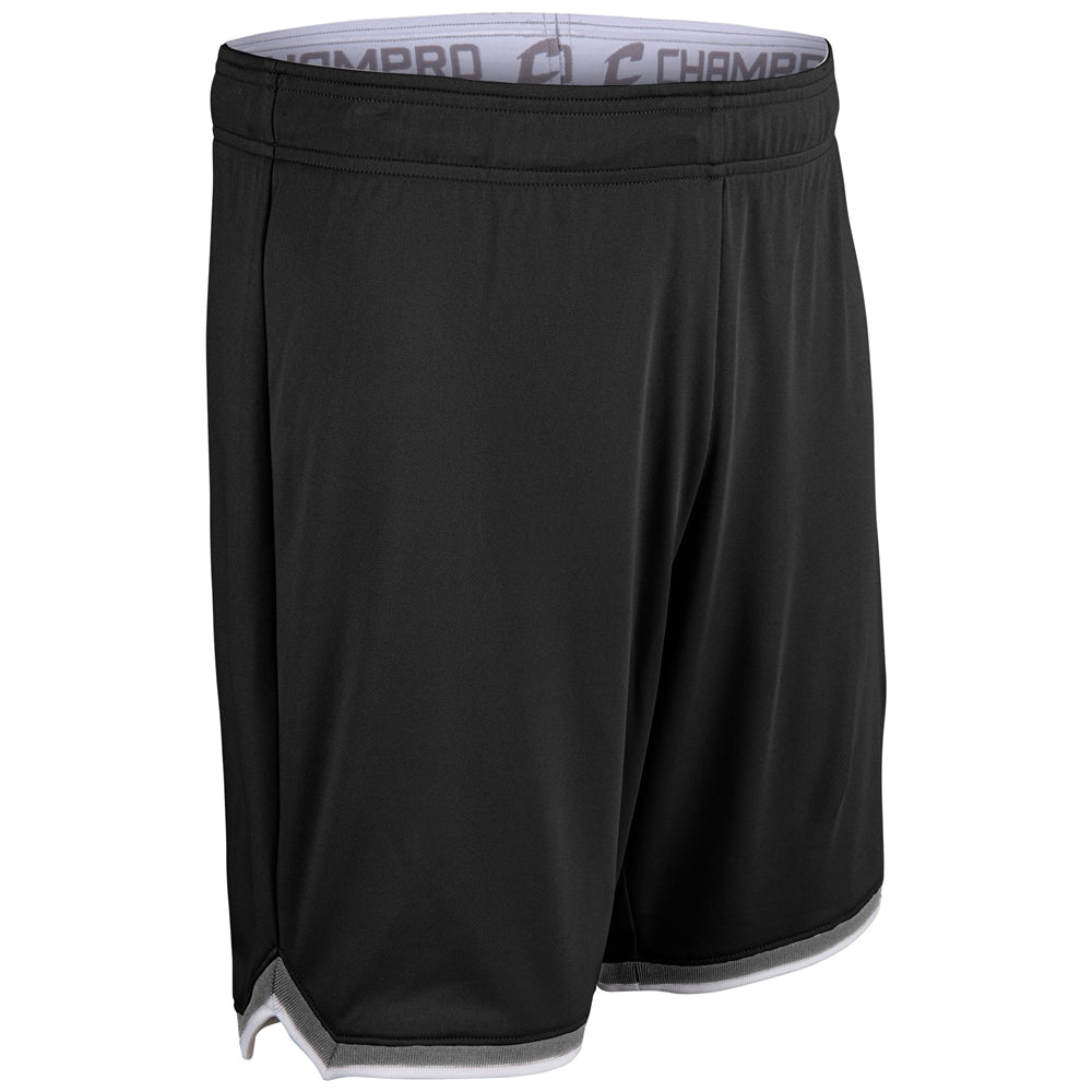 Forward Basketball Shorts - Black Silver White - Adult - XXLarge