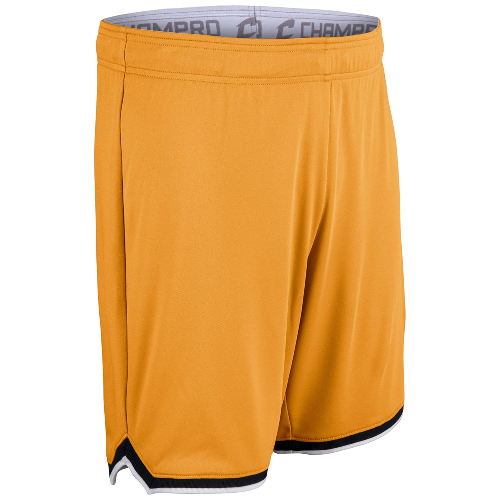 Forward Basketball Shorts - Gold Black White - Adult - XXLarge