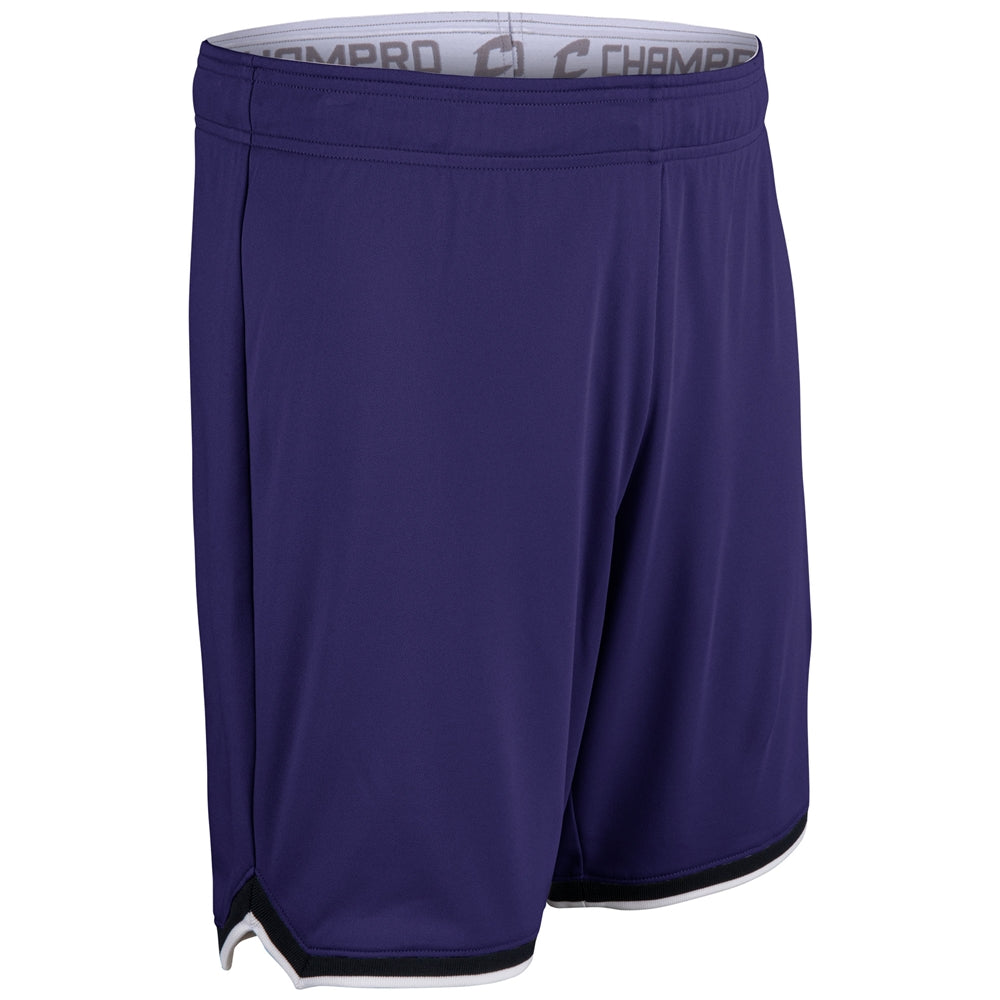 Forward Basketball Shorts - Purple Black White - Adult - XXLarge