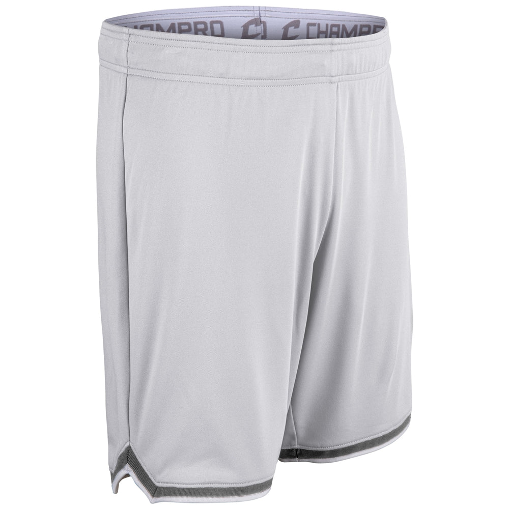 Forward Basketball Shorts - White Silver White - Adult - 3XL