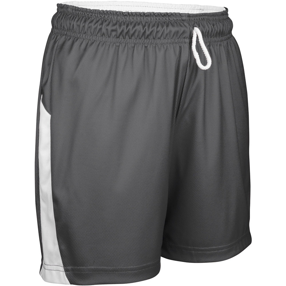 SWISH Reversible Basketball Short - Charcoal White - Womens - Large