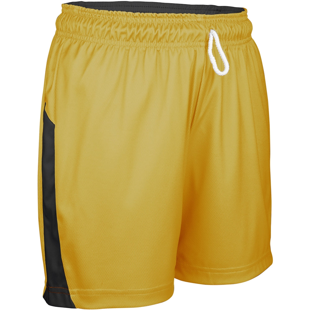 SWISH Reversible Basketball Short - Gold Black - Womens - Small