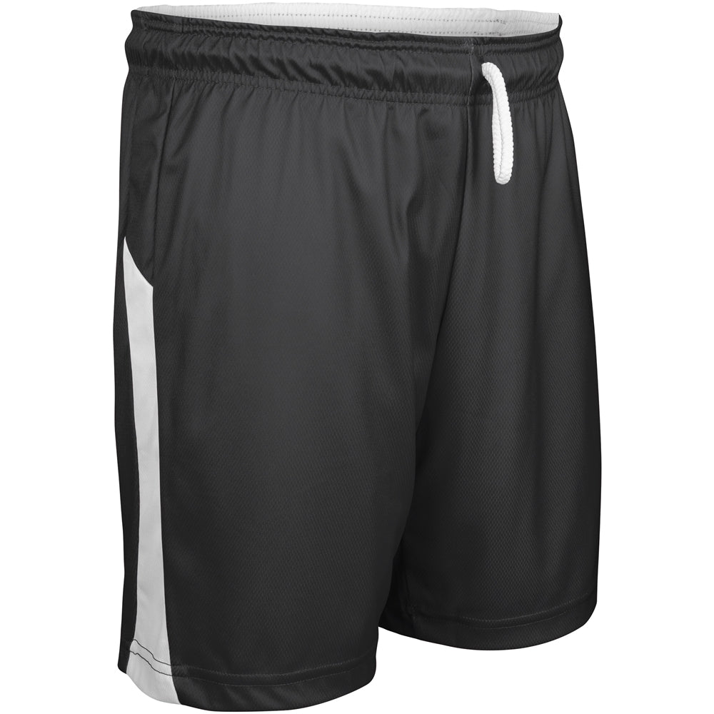 SWISH Reversible Basketball Short - Black White - Adult - Large