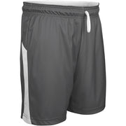SWISH Reversible Basketball Short - Charcoal White - Adult - Small