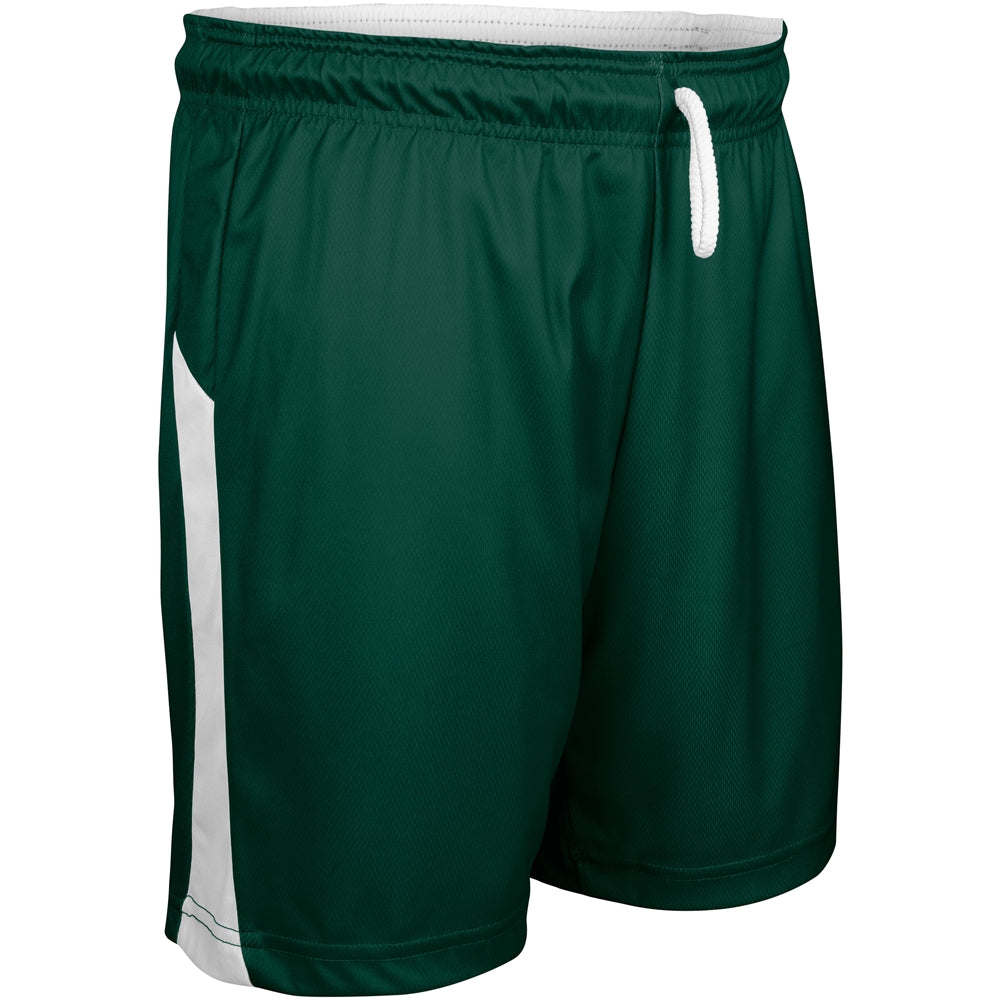 SWISH Reversible Basketball Short - Forest Green White - Girls - Large