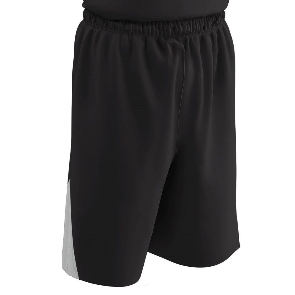DRI-GEAR Pro-Plus Reversible Basketball Short - Black White - Adult - Extra-Large