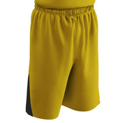 DRI-GEAR Pro-Plus Reversible Basketball Short - Gold Black - Adult - Extra-Large
