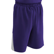 DRI-GEAR Pro-Plus Reversible Basketball Short - Purple White - Adult - Small