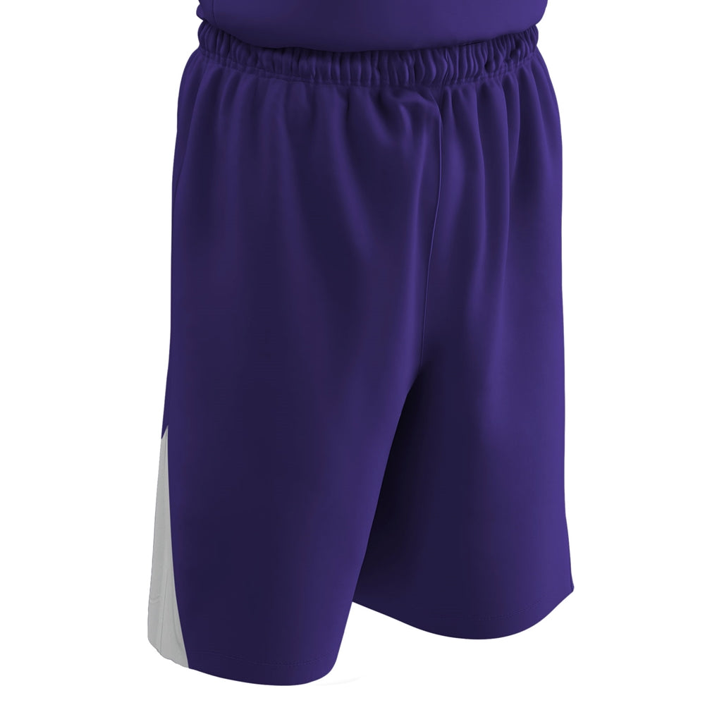 DRI-GEAR Pro-Plus Reversible Basketball Short - Purple White - Adult - Extra-Large
