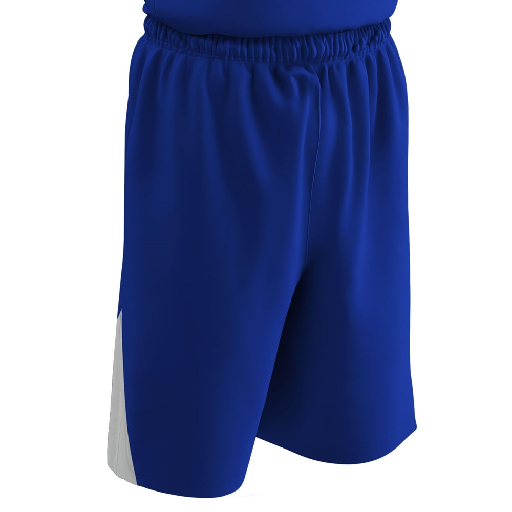 DRI-GEAR Pro-Plus Reversible Basketball Short - Royal White - Adult - Small