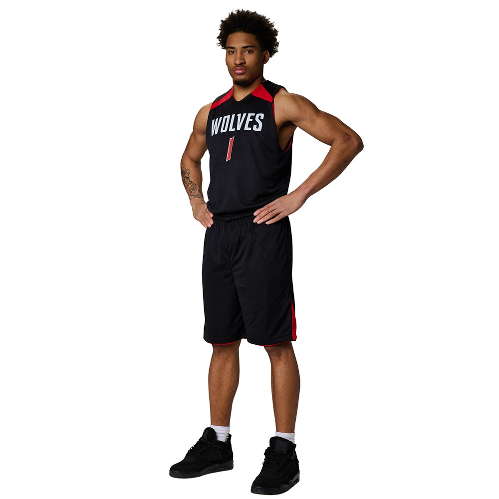 DRI-GEAR Pro-Plus Reversible Basketball Short - Purple White - Adult - XXLarge