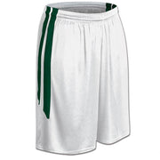 DRI-GEAR Muscle Basketball Short - White Forest Green - Womens - Extra-Large