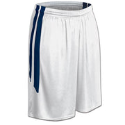 DRI-GEAR Muscle Basketball Short - White Navy - Womens - Large