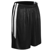 DRI-GEAR Muscle Basketball Short - Black White - Youth - Small