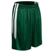 DRI-GEAR Muscle Basketball Short - Forest Green White - Adult - Large