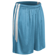DRI-GEAR Muscle Basketball Short - Light Blue White - Adult - Large