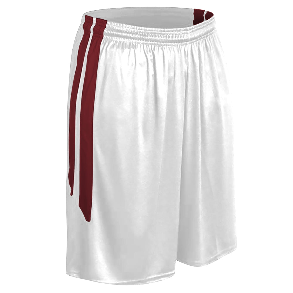 DRI-GEAR Muscle Basketball Short - White Cardinal - Adult - Small