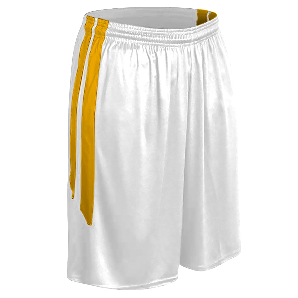 DRI-GEAR Muscle Basketball Short - White Gold - Adult - Small