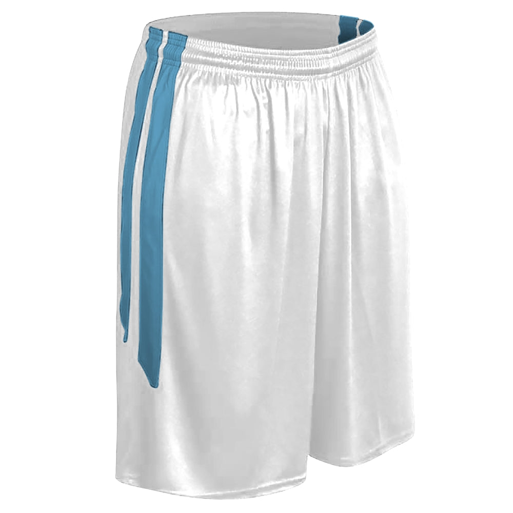 DRI-GEAR Muscle Basketball Short - White Light Blue - Youth - Extra-Large