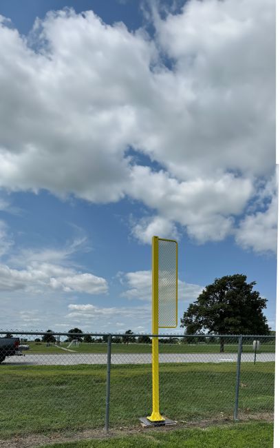 12' Pedestal Base Steel Foul Poles (pr)