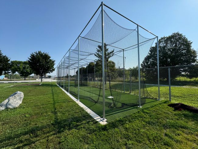 Pedestal Mount Extreme 12' x 70' Batting Cage