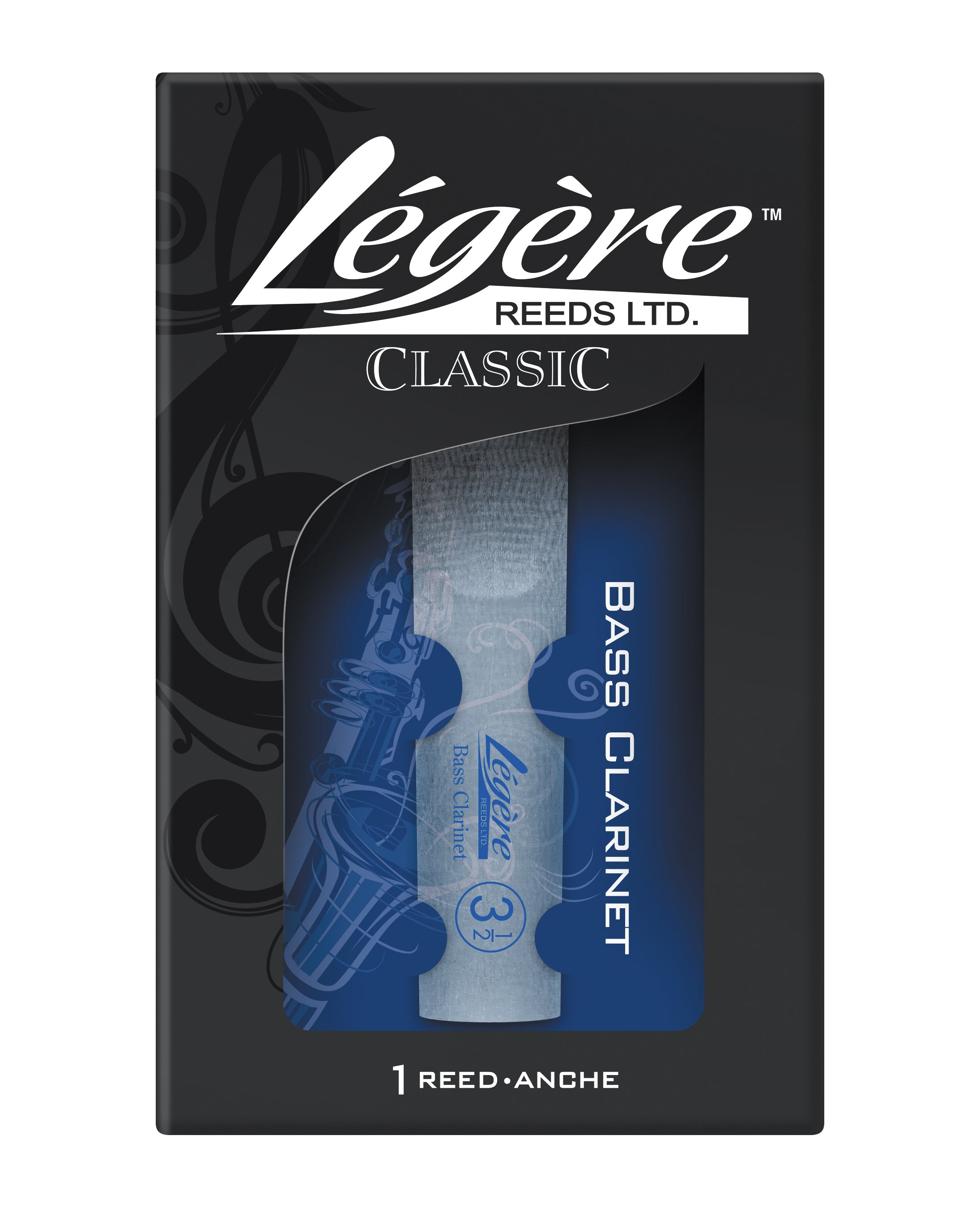 Legere Reeds BC350 B Flat Bass Clarinet. Standard (3.50)