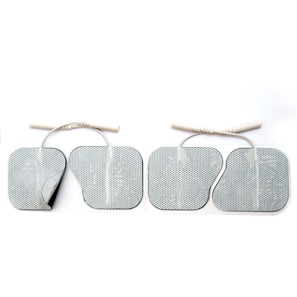 Bodymed Self-Adhering Electrodes, Fabric Back, Reusable, 2" X 2" Square, W/ Pull Tab