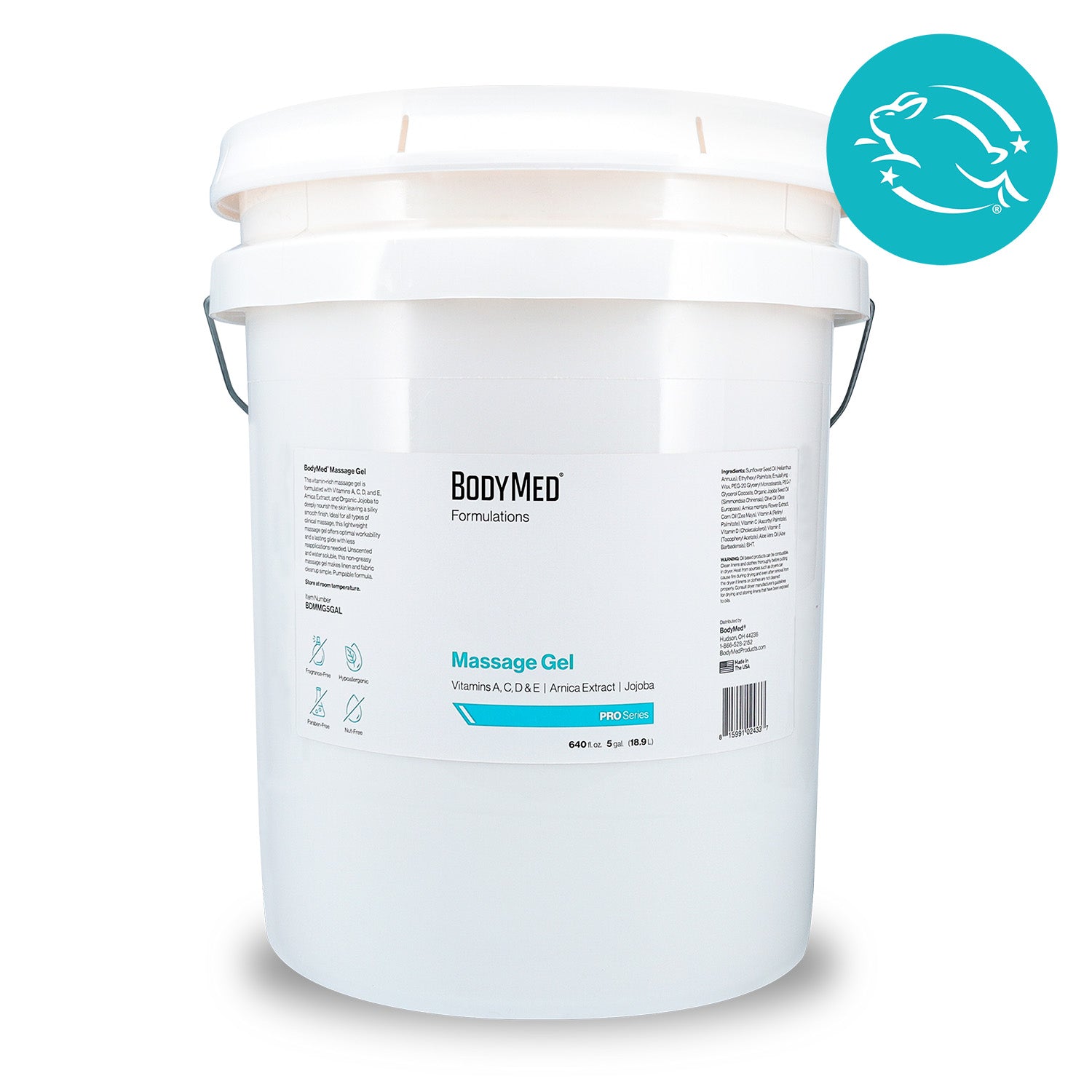 Bodymed Massage Gel 5 Gallon Pail