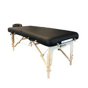 Bodymed Massage Table With Face Cradle, Blk, Pu Cover, 3" Multi-Layered Foam System W/ 0.75" Memory Foam