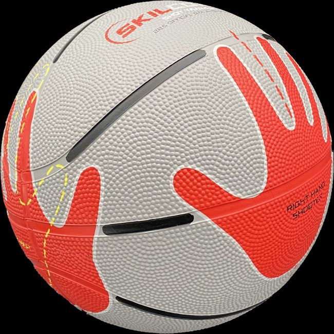 Intermediate 28.5" Indoor/Outdoor SKILCOACH Shooter's Ball - Rubber Basketball