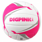 Dig Pink Match Point Volleyball - Any - Synthetic Leather - Machine Stitched