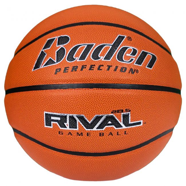 Intermediate 28.5" Indoor RIVAL Game Basketball - Microfiber