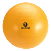 Body Sport 65 Cm (Body Height 5'7" - 6'1") Slow Release Fitness Ball (Exercise Ball), Yellow