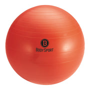 Body Sport 75 Cm (Body Height 6'2" - 6'8") Slow Release Fitness Ball (Exercise Ball), Red