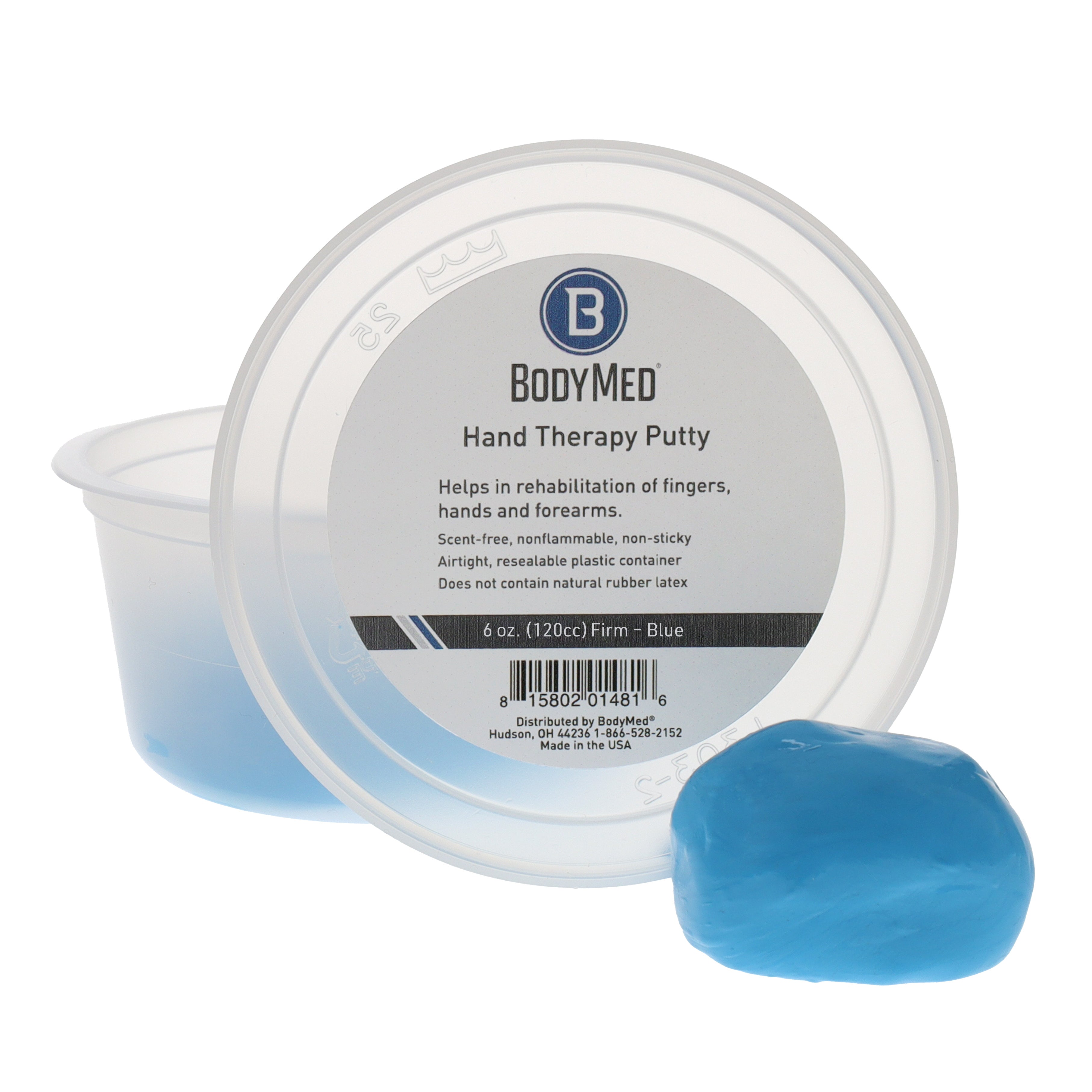 Body Sport Hand Therapy Putty, Blue, Firm, 6 Oz.