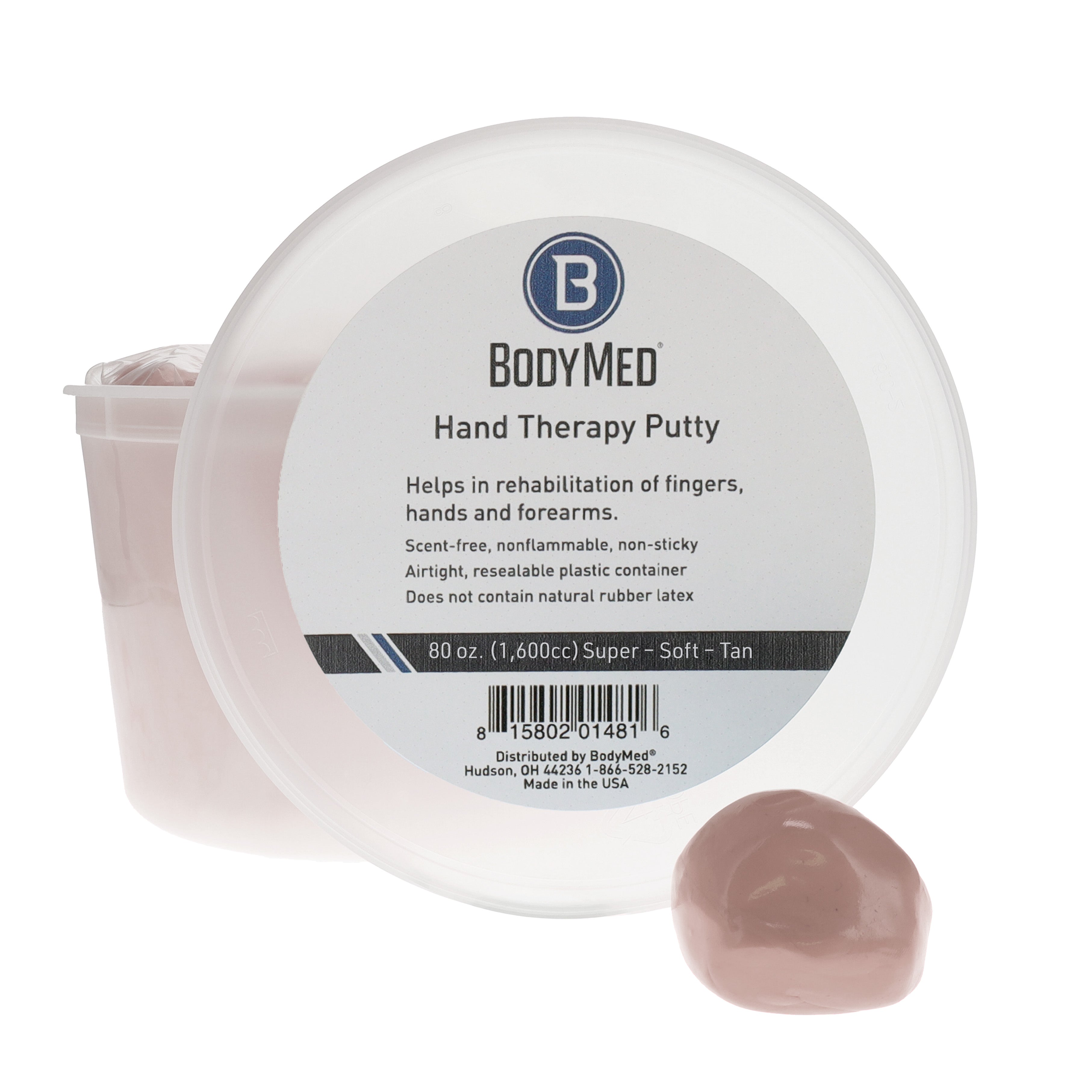 Body Sport Hand Therapy Putty, Tan, Super-Soft, 80 Oz. (5 Lbs.)